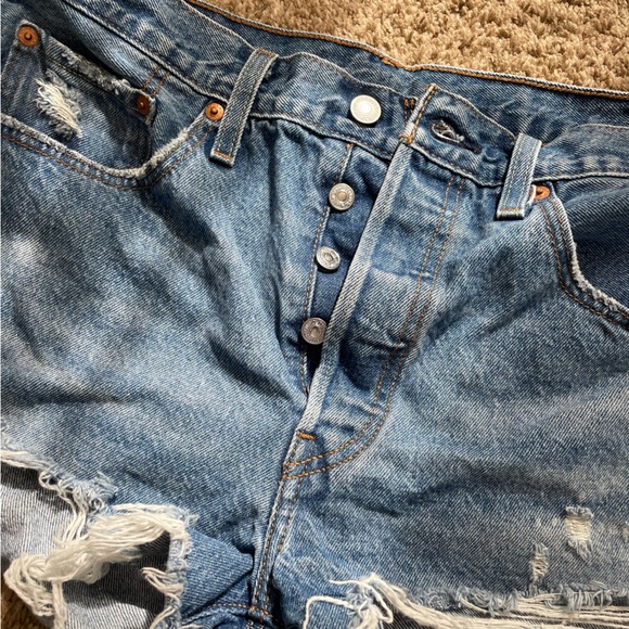 Levi's Blue Denim Shorts, 30, NWOT - Picture 5 of 10